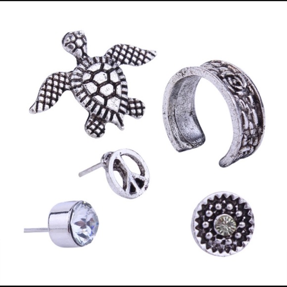 Turtle Ear Cuff Set - Picture 3 of 6